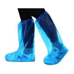 Factory-Wholesale-Plastic-Waterproof-Long-Disposable-Safety-Shoe-Cover-Protective-Thick-Long-Tube-Rain-Cover-Non-Slip-High-Tube-Thick-PE-Plastic-Shoe-Cover (1)